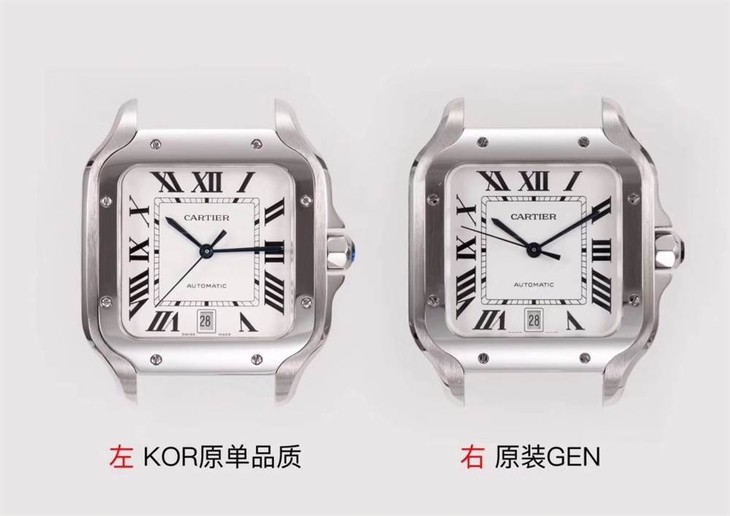 KOR厂卡地亚山度士真假对比评测