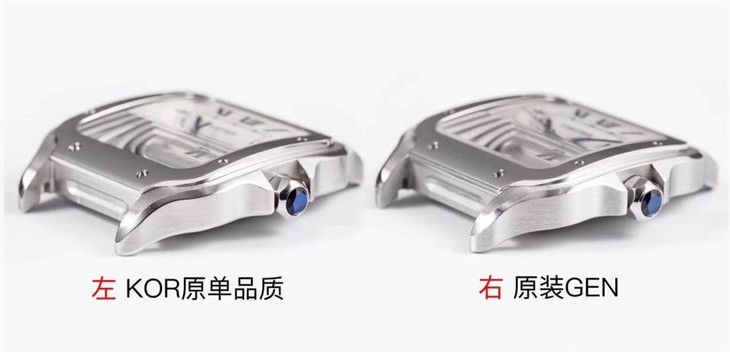 KOR厂卡地亚山度士真假对比评测