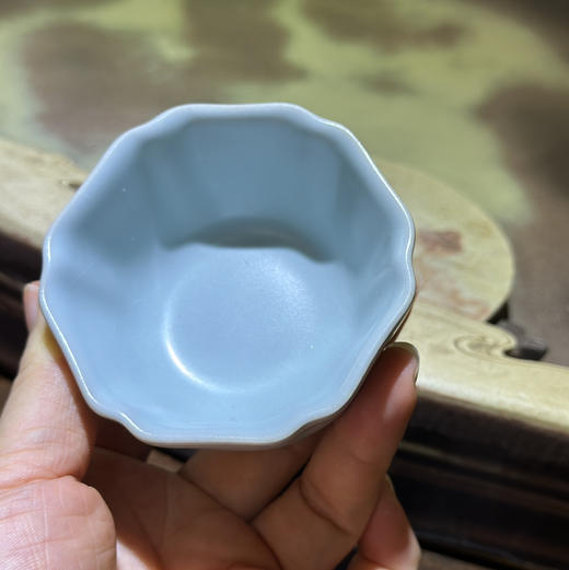 雅器｜东道汝窑·六方杯（2023天青） 商品图1