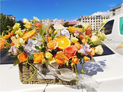锦绣前“橙”花篮（拼团） 商品图1