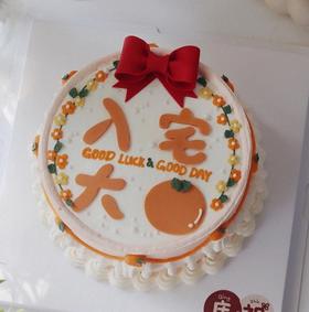 【臻品系列】---乔迁蛋糕半翻糖【入宅大吉】