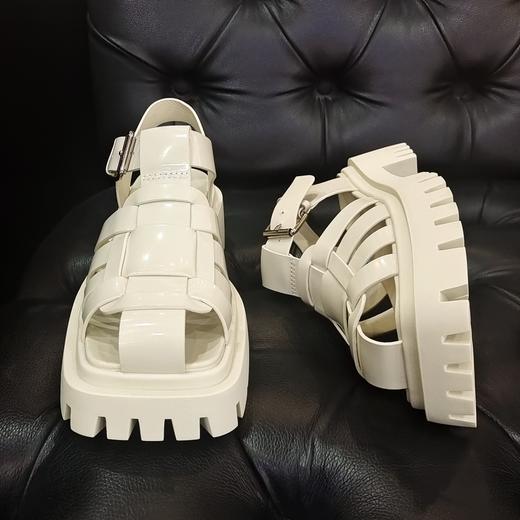 LFGJ  6157 复古编织罗马鞋 商品图2