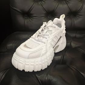 LFGJ   5254 时尚休闲运动真皮系带网鞋