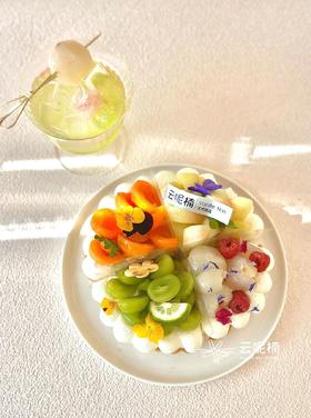 夏日缤纷四拼水果塔