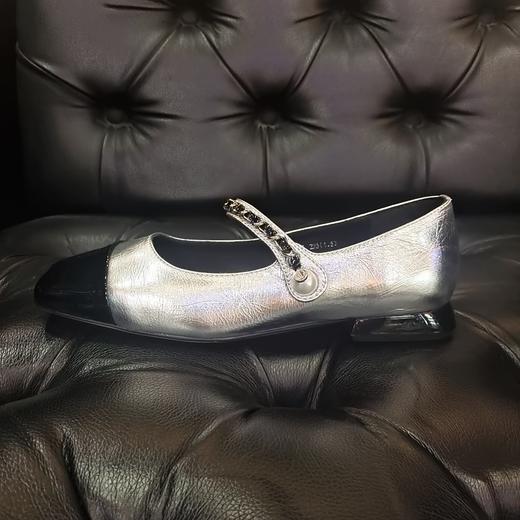 LFGJ  11406 真皮方头浅口玛丽珍单鞋 商品图1