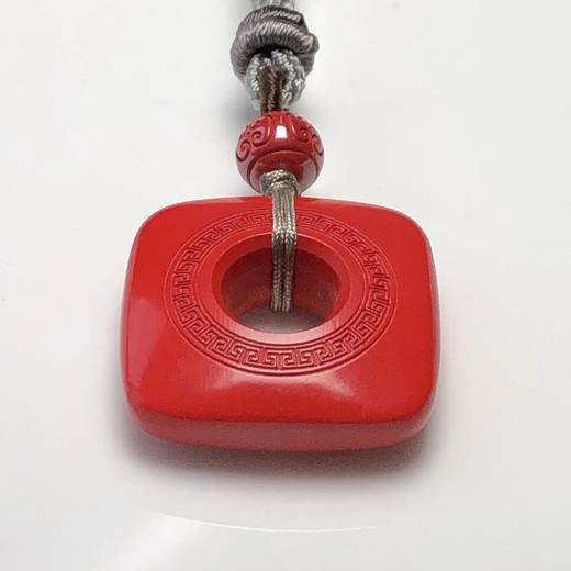 新款方形红砂平安扣吊坠002-饰品美物 商品图1