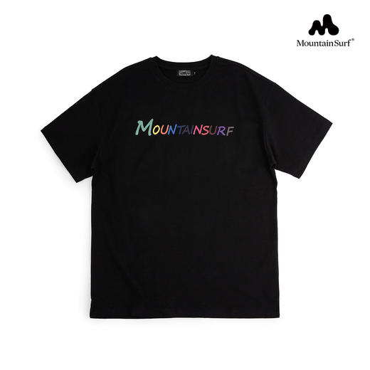 MountainSurf山系户外 撞色字母 重磅纯棉基础T恤 无性别 商品图0