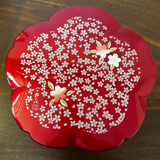 日本原装进口漆器樱花两段式糖果盒 商品图1