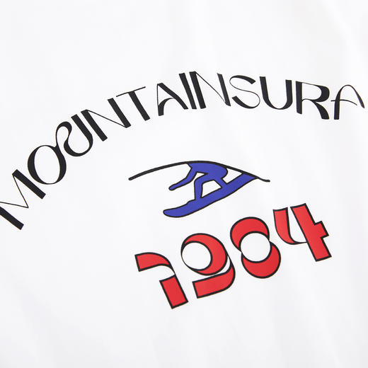 MountainSurf复古山系 冲浪印花1984 重磅纯棉T恤 无性别 LOGO TEE 商品图2