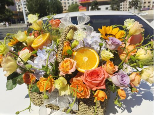 锦绣前“橙”花篮（拼团） 商品图3