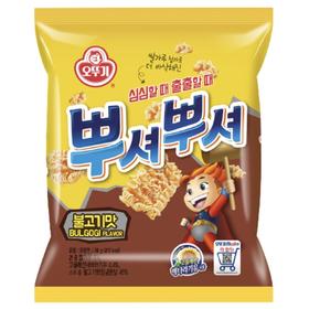 不倒翁干脆面烤肉味90g오뚜기 뿌셔뿌셔 불고기맛