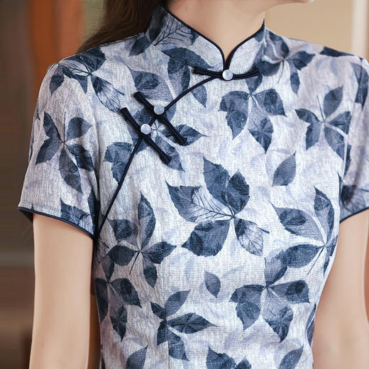 民国风复古中老年，修身气质改良旗袍XL- 23192 商品图2