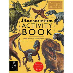 欢迎来到博物馆系列 恐龙博物馆互动书 英文原版 Dinosaurium Activity Book