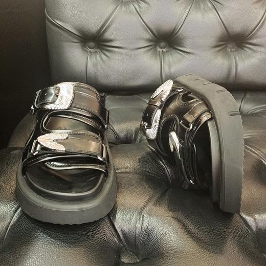 LFGJ 6158  金属皮带扣平底凉拖 商品图2