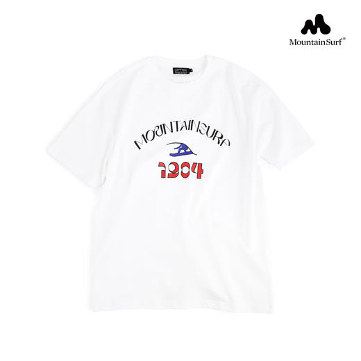 MountainSurf复古山系 冲浪印花1984 重磅纯棉T恤 无性别 LOGO TEE 商品图0