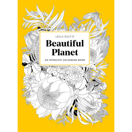 美丽的植物 涂色书 英文原版 Leila Duly's Beautiful Planet: An Intricate Colouring Book 商品图0