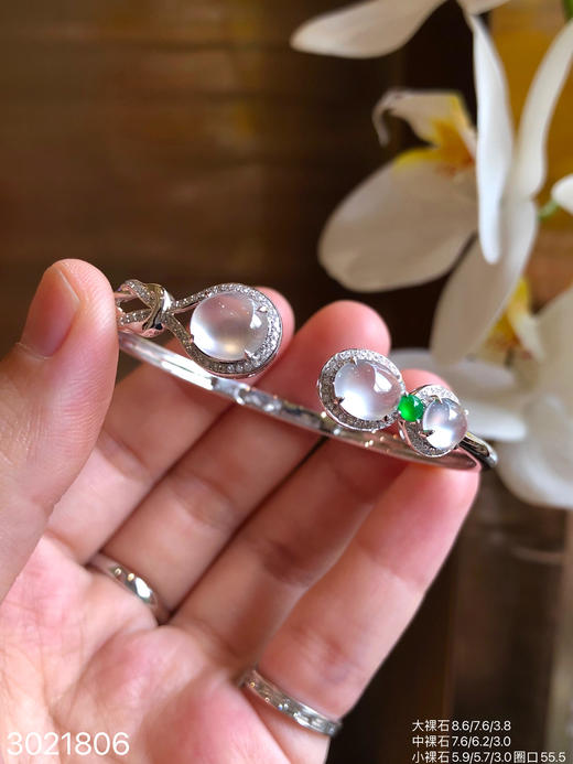 玻璃蛋面手镯 23999    圈口55.5【3021806】 商品图1