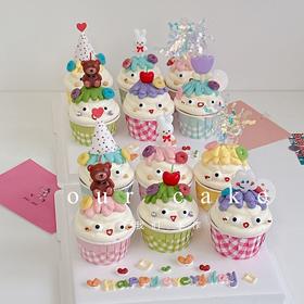 搞怪可爱杯子蛋糕-无夹心内有卡仕达酱-低糖无添加