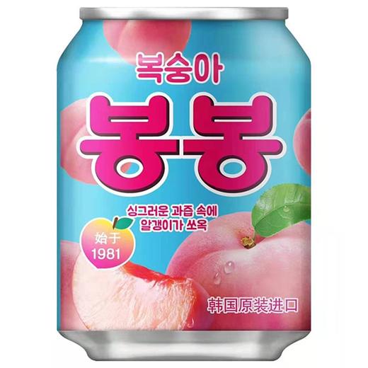 海太桃子果汁饮料238ml해태 복숭아봉봉 商品图0