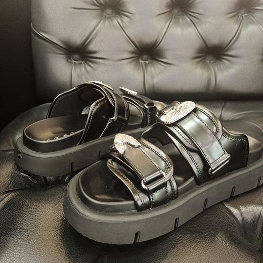 LFGJ 6158  金属皮带扣平底凉拖 商品图5