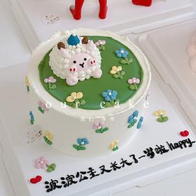小羊立体小动物蛋糕-低糖处理无添加