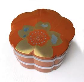 日本原装进口漆器樱花两段式糖果盒