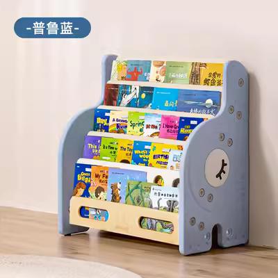 【维尔象绘本架】曼龙儿童书架绘本架宝宝玩具收纳架子幼儿园储物柜子塑料整理书架 商品图4