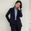 罗蒙春秋女装双排扣西服外套女士商务通勤职业OL气质单西装上衣外套 商品缩略图3