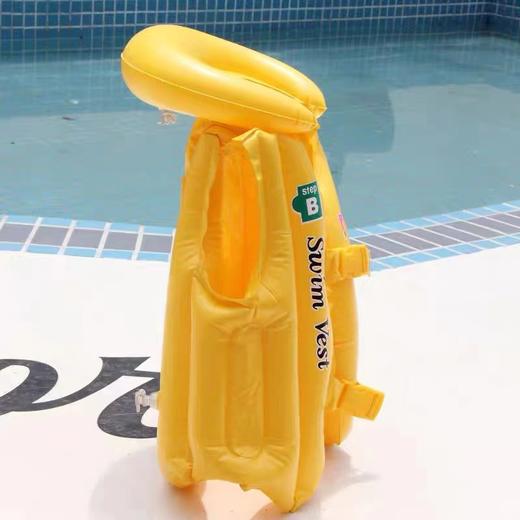 夏之恋儿童救生衣婴幼儿连体助泳衣背心婴儿学游泳浮力充气背心运动救生圈独立气囊设备黄色1件 商品图7