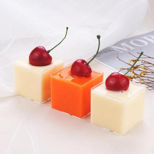 【迷你】正方/心形/圆柱形 慕斯杯 小号 慕斯塑料杯 甜点拼盘布丁酸奶小杯子 商品图2