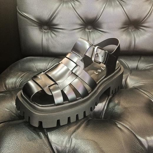 LFGJ  6157 复古编织罗马鞋 商品图6