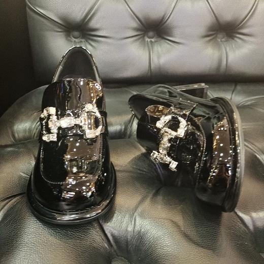 LFGJ  0349  水钻方扣粗跟百搭小皮鞋 商品图8