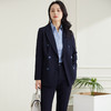 罗蒙春秋女装双排扣西服外套女士商务通勤职业OL气质单西装上衣外套 商品缩略图6