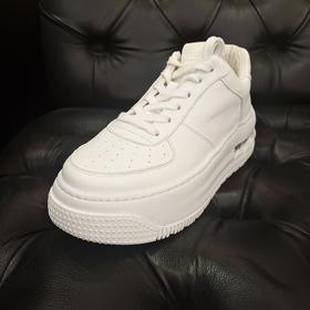 LFGJ  15104 新款系带厚底圆头百搭小白鞋