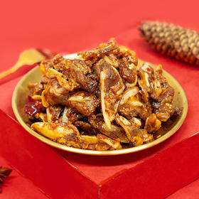 谭八爷香辣猪脆骨冷吃月牙骨软骨休闲零食即食肉干肉脯真空包装100g/袋 4袋装