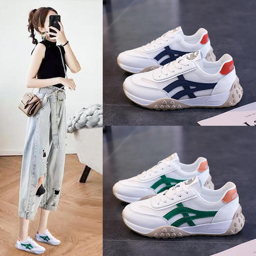 夏新韩版百搭透气小白运动休闲板鞋KL-NK122-1 商品图3