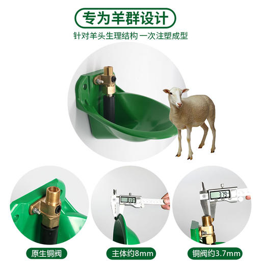 羊水碗 羊饮水碗  不锈钢牛水碗  牛饮水碗 商品图3
