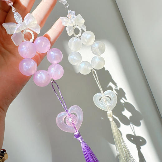 【小清新仙女文玩】糖果色手捻念珠 把玩手串绕指柔挂件 商品图2