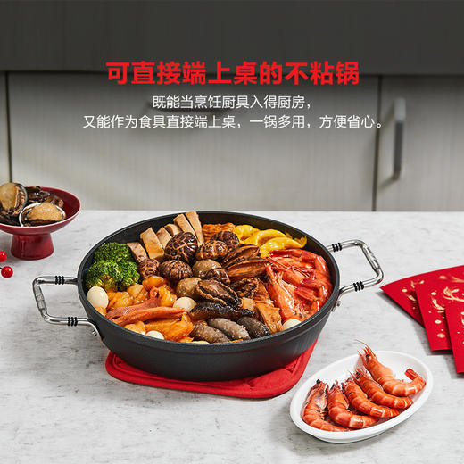 德国进口 菲仕乐小金刚端端锅系列-双耳不粘煎锅 24/28厘米可选-赠配套玻璃盖及不粘锅铲 商品图3