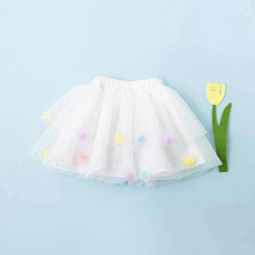 贝贝怡女童半身裙儿童蓬蓬裙夏季女孩短裙大童公主网纱裙子夏装 商品图9