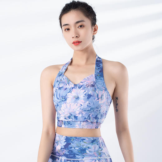 跃牌【洛水之神系列】印花高强度防震美背瑜伽背心 HN128（可拆卸胸垫） 商品图8