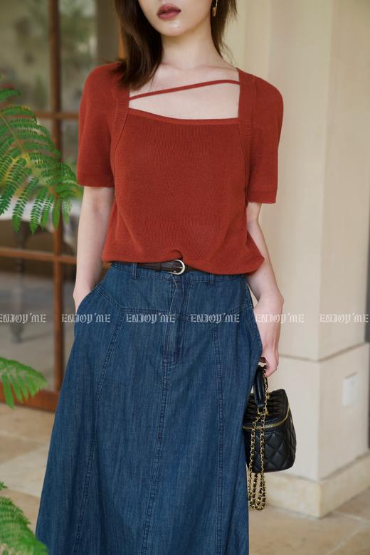 【门店同款】夏季玫瑰-设计感冰丝上衣 150912890 商品图1