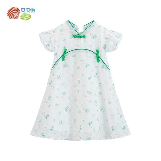 贝贝怡童装女童连衣裙夏天儿童公主裙古风裙子中国风新款夏装 商品图5