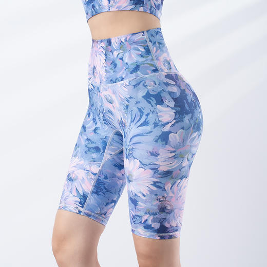 跃牌【洛水之神系列】新品印花跑步健身五分瑜伽短裤HN90印花 商品图8