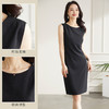 【打底可外穿】罗蒙夏季女装无袖连衣裙女士中长款商务休闲日常百搭基础款弹力小黑裙女 商品缩略图3