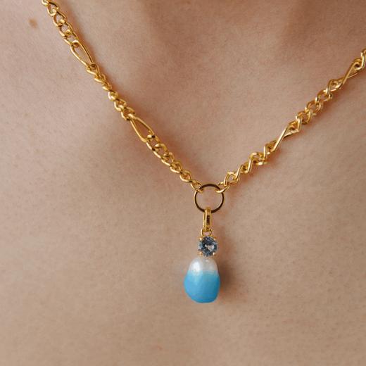 北京仓丨Wilhelmina Garcia-Swan-蓝色 珍珠 项链［西班牙设计师］ 商品图0