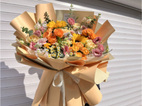橙色生日花束（拼团）