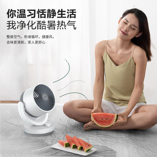 艾美特（AIRMATE）空气循环扇家用节能电风扇四季循环对流小风扇大风量卧室宿舍台式摇头轻音空调伴侣 CA15-X28 商品图4