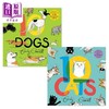 【中商原版】Emily Gravett 10 Dogs 10 Cats 10种狗狗猫猫故事儿童绘本2册套装 宠物动物故事图画书 英文原版 进口图书 商品缩略图0