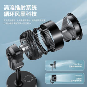 艾美特（AIRMATE）“白天鹅智能款”空气循环扇APP智能操控32档直流变频家用落地扇3D自动摆头四季适用电风扇 AD58